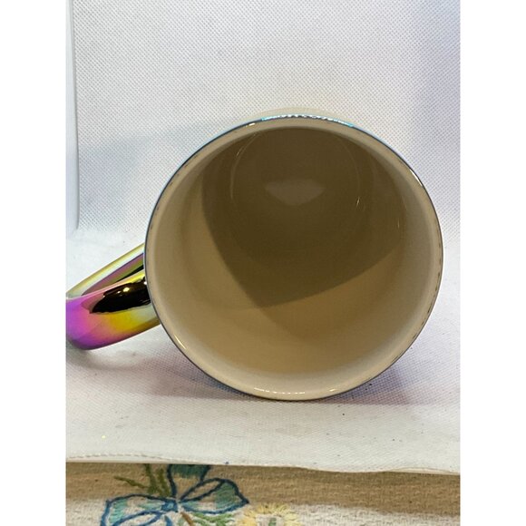 2022 Holiday Starbucks 16 Oz Iridescent Rainbow Ceramic Mug - Picture 4 of 8